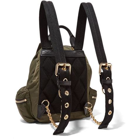 burberry small leather trimmed gabardine backpack|Burberry Backpacks for Women .